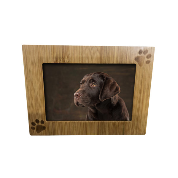 Paw Print Picture Frame - Bamboo - Image 2