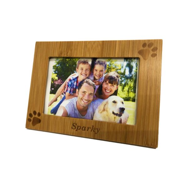 Paw Print Picture Frame - Bamboo - Image 4