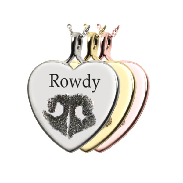 Actual Nose Print Pendant - Heart