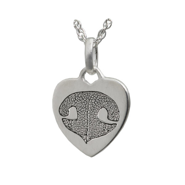 Actual Nose Print Pendant - Heart - Image 2