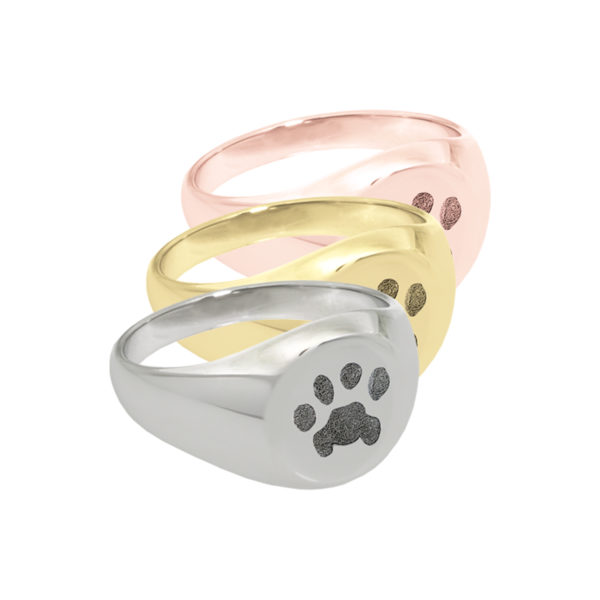Actual Pet Print Round Ring