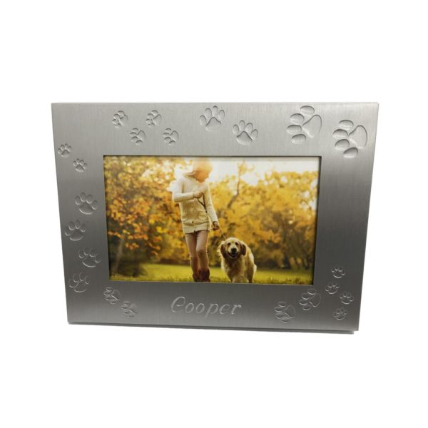 Paw Print Picture Frame - Metal - Image 2