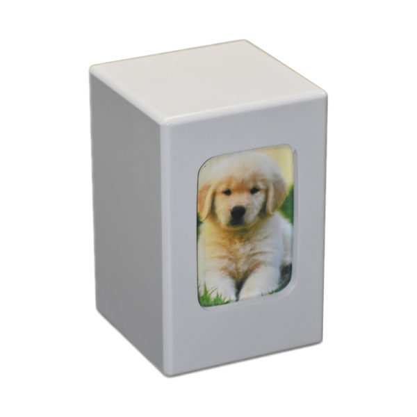Loving Portrait Urn - White