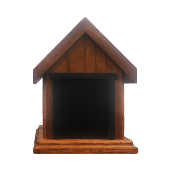 Dog House Urn - Light Cherry