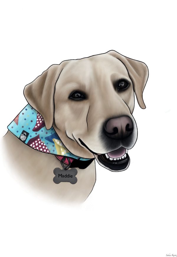 Digital Pet Portrait - Semi-Realistic