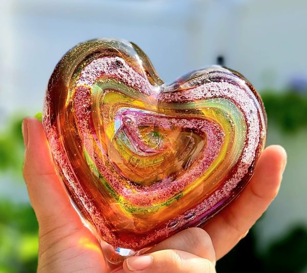 Glass Memorial - Heart - Image 3